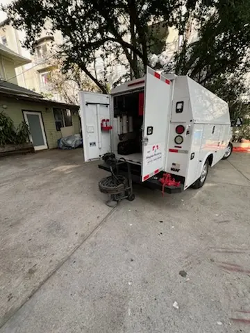 Magnet Plumbing service vehicle on-site for Faucet Repair in Grouse Hollow Estates