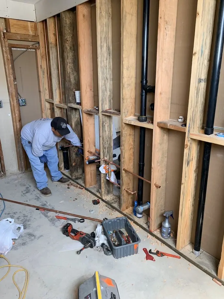 Commercial rough-in plumbing for Water Heater Replacement in Grouse Hollow Estates